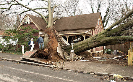 tornado damage pictures. Tornado damage in Atlanta