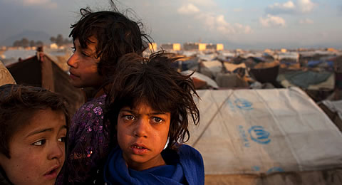 Afghan refugee children