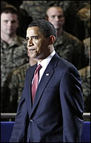 Obama at Camp Le Jeune