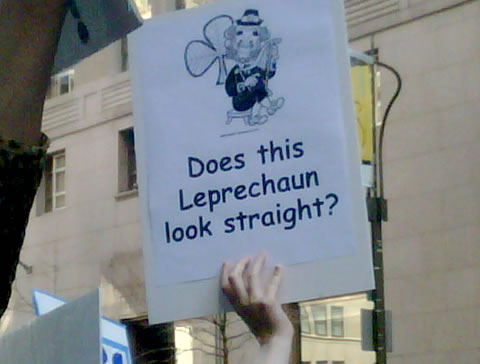 Does this Leprechaun look straight to you